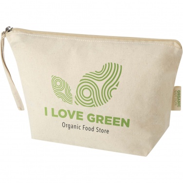 Logotrade promotional gift picture of: Orissa 180 g/m² organic large accessory pouch 3L