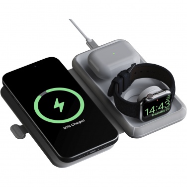 Logotrade promotional item picture of: Xtorm XWF31 15W foldable 3-in-1 wireless travel charger