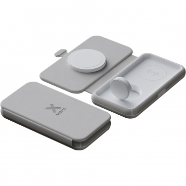 Logo trade promotional gifts image of: Xtorm XWF31 15W foldable 3-in-1 wireless travel charger