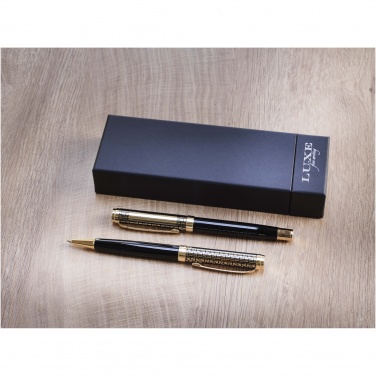 Logo trade promotional items image of: Legato ballpoint and rollerball pen set