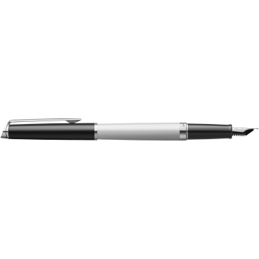 Logotrade promotional giveaway image of: Hemisphere colour blocking fountain pen with palladium trim