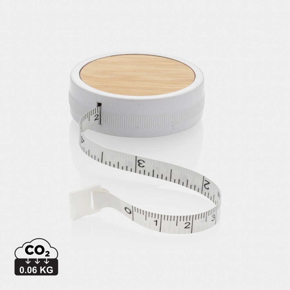 Logo trade promotional giveaways picture of: RCS recycled plastic & bamboo tailor tape