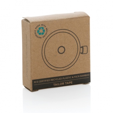 Logotrade business gift image of: RCS recycled plastic & bamboo tailor tape