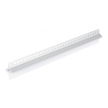 Logo trade promotional merchandise photo of: Aluminium triangle rule - 30cm