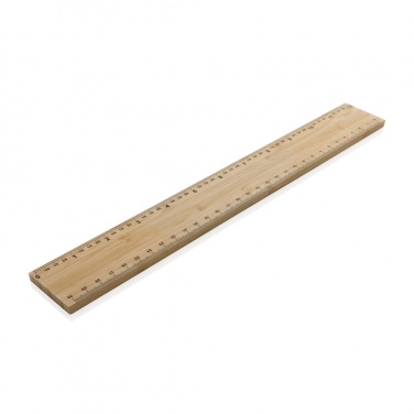Logo trade promotional product photo of: Timberson extra thick 30cm double sided bamboo ruler