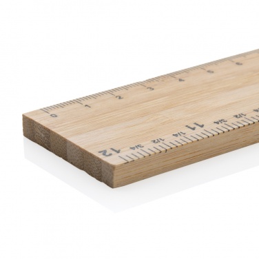 Logo trade promotional giveaways image of: Timberson extra thick 30cm double sided bamboo ruler