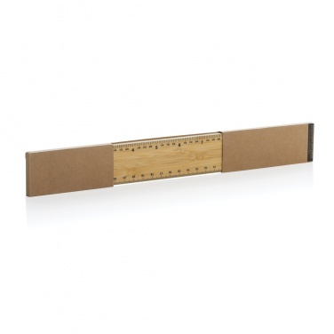 Logotrade promotional items photo of: Timberson extra thick 30cm double sided bamboo ruler