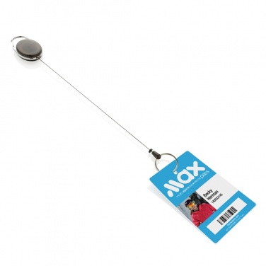 Logo trade promotional giveaways picture of: RCS recycled ABS roller clip keychain