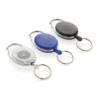 Logotrade corporate gift picture of: RCS recycled ABS roller clip keychain
