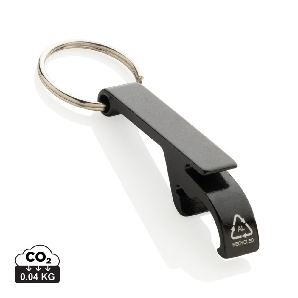 Logotrade promotional item picture of: RCS recycled aluminum bottle and can opener