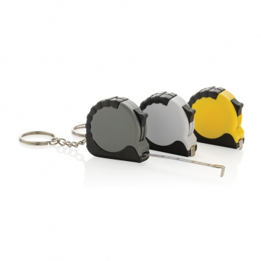 Logotrade advertising product image of: MeasureMate RCS reycled ABS 1 meter tape keychain