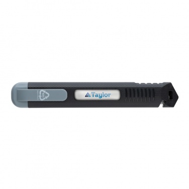 Logo trade business gifts image of: Refillable RCS recycled plastic snap-off knife