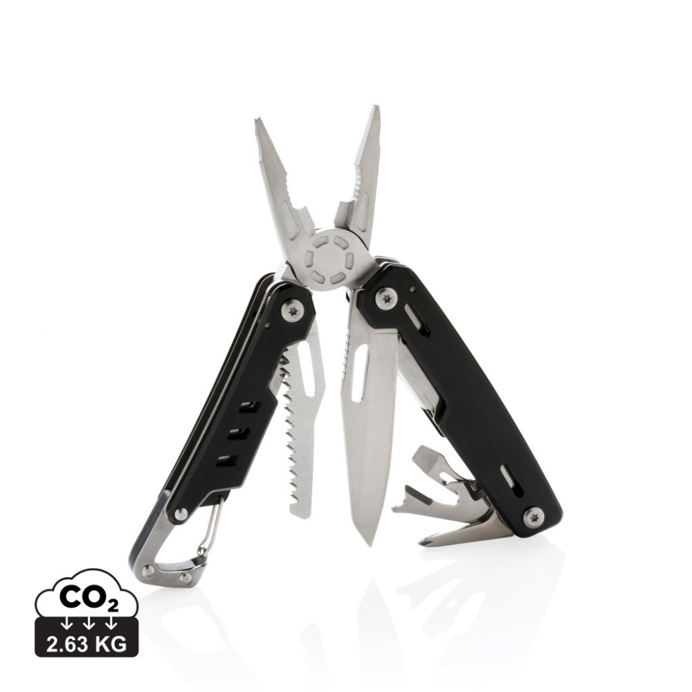 Logo trade promotional item photo of: Solid multitool with carabiner