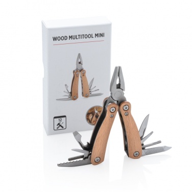 Logo trade promotional items image of: Wood multitool mini