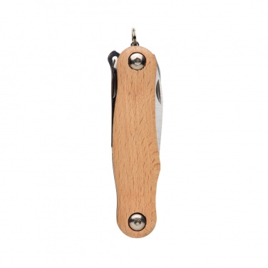 Logo trade promotional items image of: Wood pocket knife