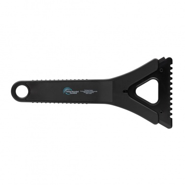 Logo trade promotional merchandise picture of: Polard RCS certified recycled plastic 3-in-1 ice scraper