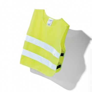 Logo trade promotional gifts image of: GRS recycled PET high-visibility safety vest 3-6 years