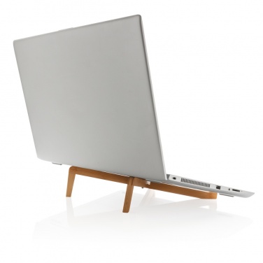 Logotrade promotional merchandise picture of: Bamboo portable laptop stand