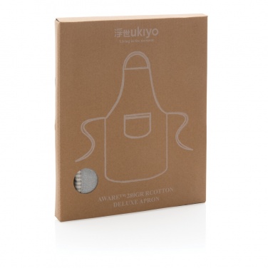 Logo trade promotional merchandise image of: Ukiyo Aware™ 280gr rcotton deluxe apron