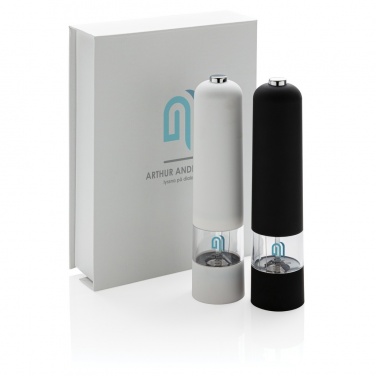 Logo trade promotional gift photo of: Electric pepper and salt mill set