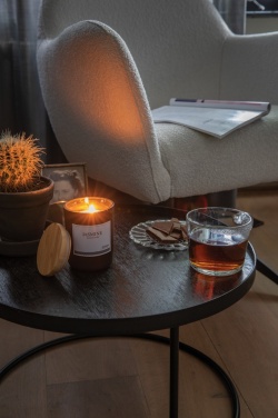 Logo trade promotional merchandise image of: Ukiyo deluxe scented candle with bamboo lid