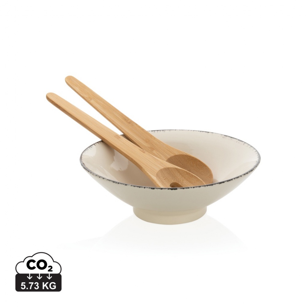 Logotrade corporate gift image of: Ukiyo salad bowl with bamboo salad server