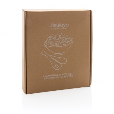 Logotrade promotional items photo of: Ukiyo salad bowl with bamboo salad server