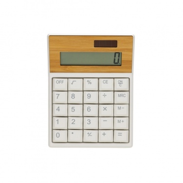 Logotrade advertising products photo of: Utah RCS recycled plastic and  bamboo calculator