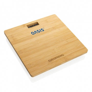 Logo trade promotional products image of: Grundig Bamboo Digital Body Scale
