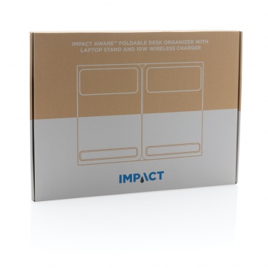 Logo trade advertising products picture of: Impact AWARE RPET Foldable desk organizer with laptop stand