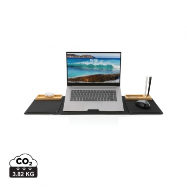 Logo trade promotional gift photo of: Impact AWARE RPET Foldable desk organizer with laptop stand