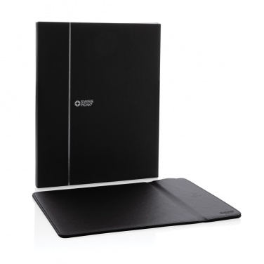 Logotrade corporate gift image of: Swiss Peak RCS recycled PU 10W wireless charging mousepad