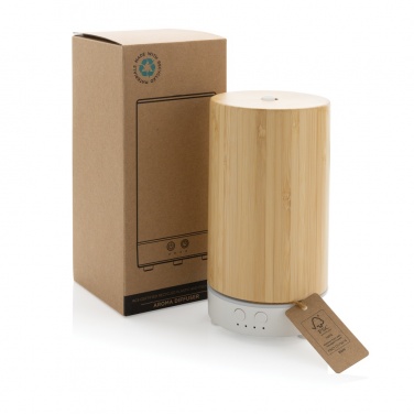 Logo trade promotional product photo of: RCS recycled plastic and bamboo aroma diffuser