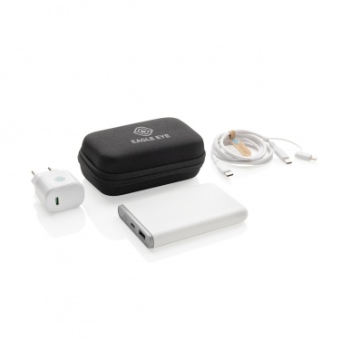 Logotrade promotional giveaways photo of: Surge RCS recyled PET 20W type C 3 pcs charging set
