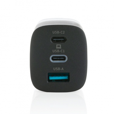 Logo trade promotional product photo of: Philips 65W ultra fast PD 3-port USB wall charger
