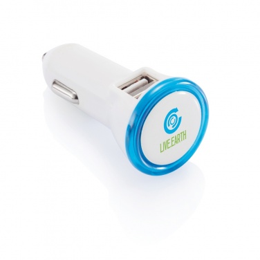 Logo trade promotional products image of: Powerful dual port car charger