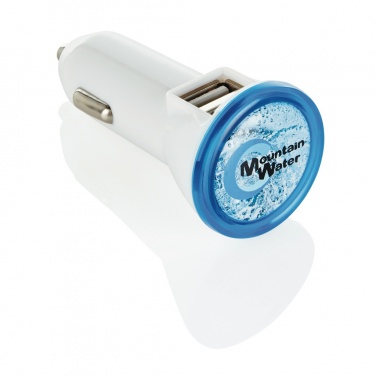 Logo trade promotional product photo of: Powerful dual port car charger