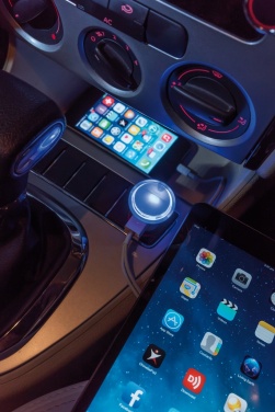 Logo trade promotional products image of: Powerful dual port car charger