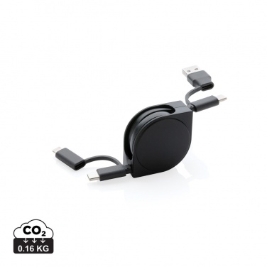 Logotrade promotional giveaway picture of: RCS standard recycled plastic and TPE 6-in-1 cable