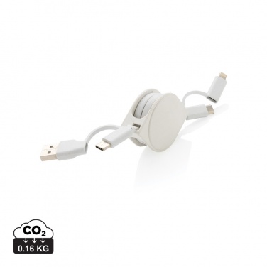 Logo trade promotional merchandise picture of: RCS standard recycled plastic and TPE 6-in-1 cable