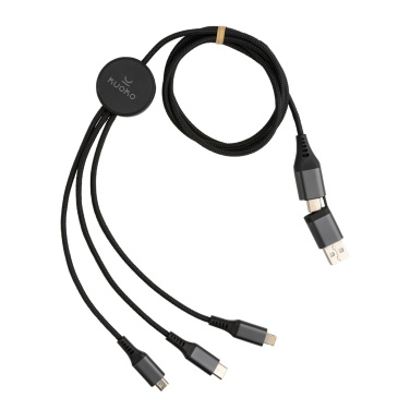 Logo trade promotional merchandise image of: Terra RCS recycled aluminium 120cm 6-in-1 cable