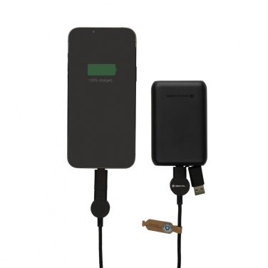 Logo trade promotional item photo of: Oakland RCS recycled plastic 6-in-1 fast charging 45W cable