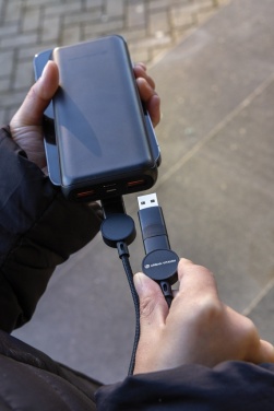 Logotrade promotional product picture of: Oakland RCS recycled plastic 6-in-1 fast charging 45W cable
