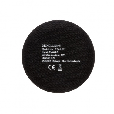 Logo trade corporate gift photo of: Bamboo X 5W wireless charger
