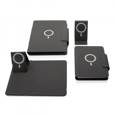 Logo trade promotional gifts image of: Artic Magnetic 10W wireless charging phone stand