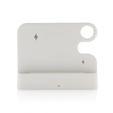 Logo trade promotional items image of: Joltz RCS recycled plastic dual 15W charger with iWatch slot