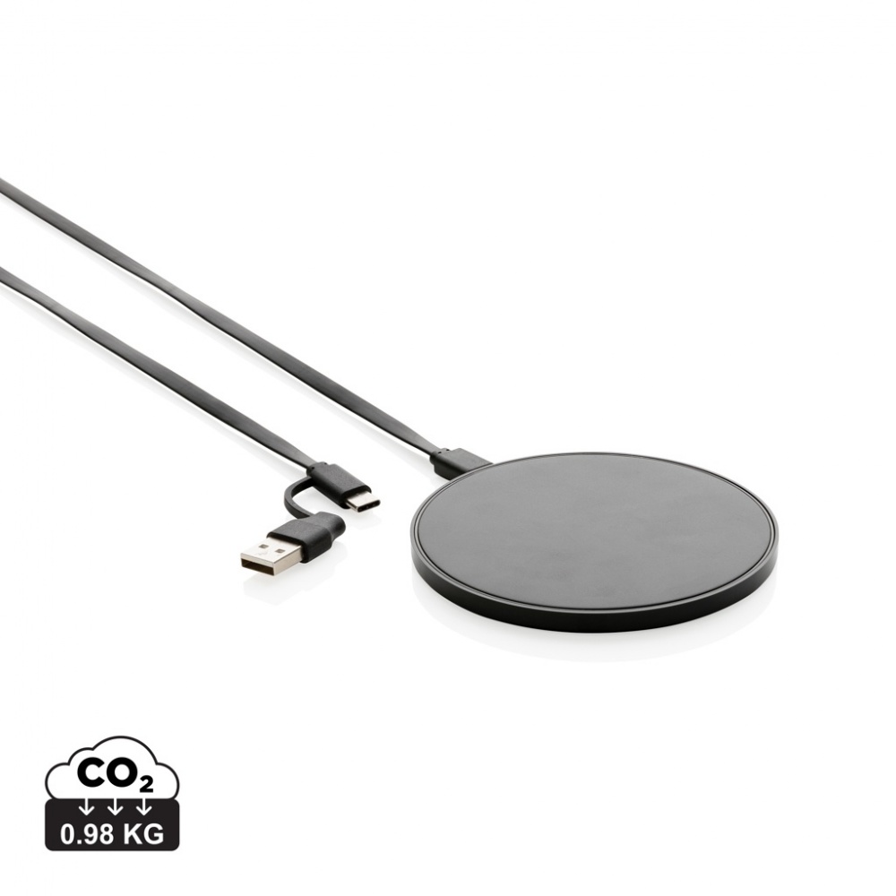 Logotrade promotional giveaways photo of: RCS standard recycled plastic 10W wireless charger