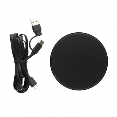 Logotrade corporate gift picture of: RCS standard recycled plastic 10W wireless charger