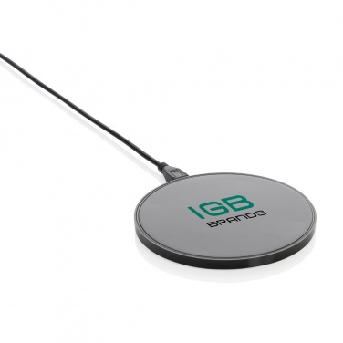 Logo trade promotional items picture of: RCS standard recycled plastic 10W wireless charger