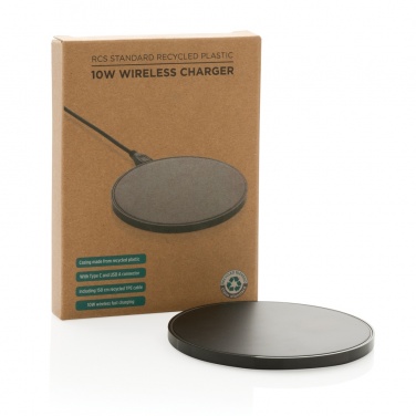 Logotrade corporate gifts photo of: RCS standard recycled plastic 10W wireless charger